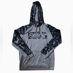 Nike Gray and Black Camo Hoodie